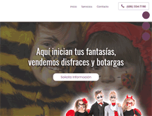 Tablet Screenshot of disfraziland.com